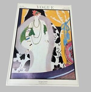 Helen Dryden Magazine Vogue Cover Art Poster 1975 New York 1921 Winter Fashion